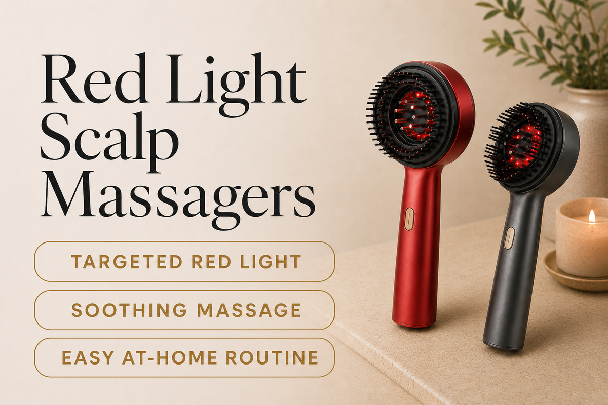 Red Light Scalp Massagers — targeted red light, soothing massage and easy at-home routine