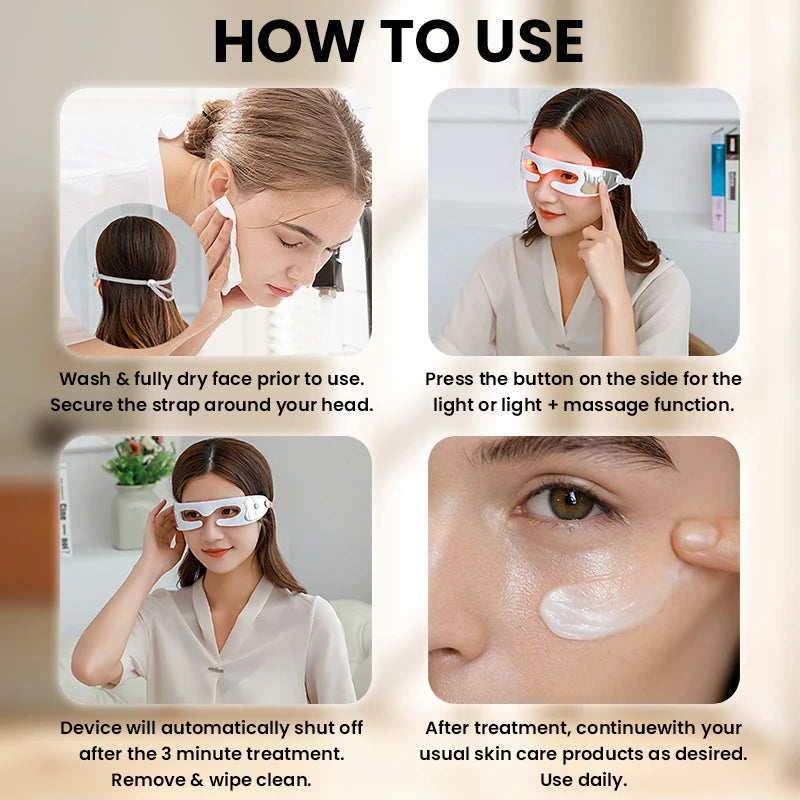 LumiRest 3-in-1 LED Eye Massager